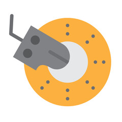 Disc Breaks Vector Flat Icon Design