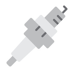 Sparking Plug Vector Flat Icon Design