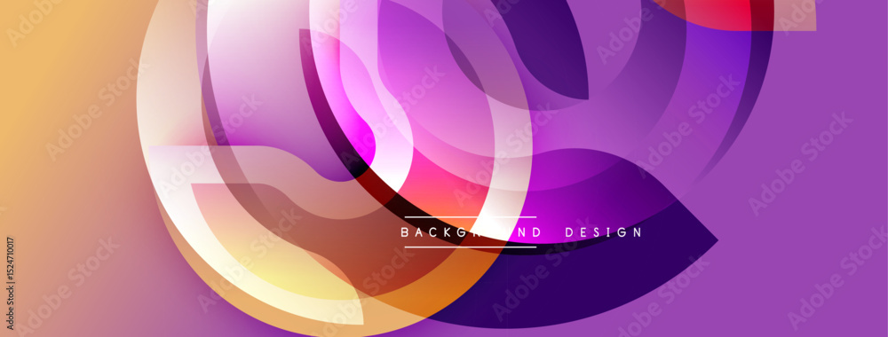 Leinwandbilder Abstract fluid shapes, vibrant colors blend. Gradient background creates dynamic visual effect. Modern design element for projects.