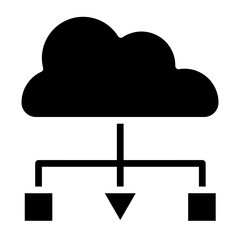 Load Balancer Vector Glyph Icon Design