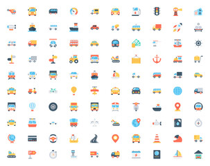 A collection of colorful and exquisite vector ICONS