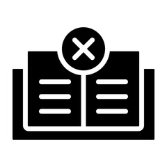 Fototapeta premium No Education Vector Glyph Icon Design