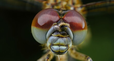 Dragonfly Face Close Up Macro Insect