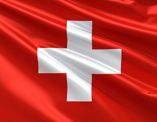 Obraz premium flag of Switzerland national flag of switzerland