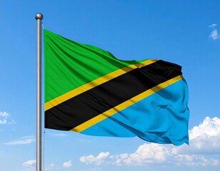 flag of Tanzania national flag of Tanzania