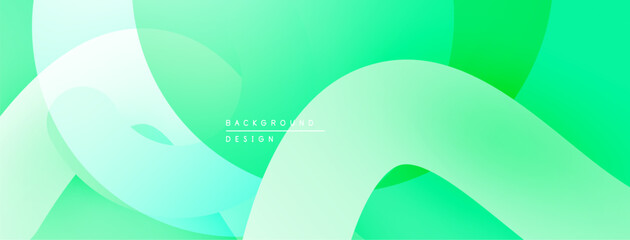 Abstract fluid shapes, vibrant green hues, smooth gradients. Modern design element for backgrounds, presentations. Minimalist aesthetic.