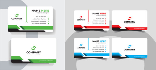 Modern Minimalist Business Card Design Template for Corporate and Creative Professionals. Modern and creative business card design for freelancers and entrepreneurs.
