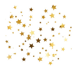 PNG Gold foil star confetti background stars decorative