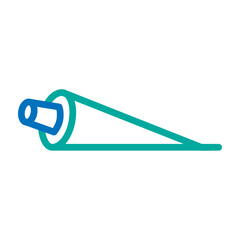 Shaving Cream Vector Line Blue Bluish Green Icon Design