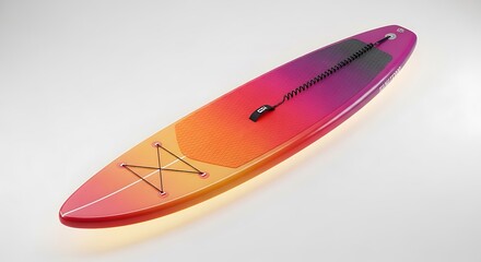 Stylish Sunset Gradient Stand Up Paddle Board (SUP) for Water Sports and Outdoor Recreation