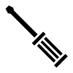Screwdriver Vector Glyph Icon Design