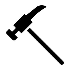 Hammer Vector Glyph Icon Design