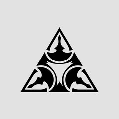 Fototapeta premium Symmetrical Tribal Triangle Design
