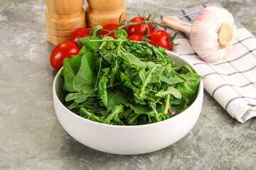 Arugula and spinach mix salad