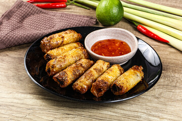 Vietnamese fried stuffed spring roll
