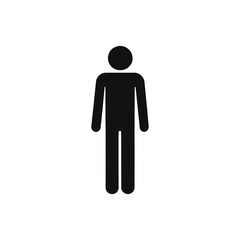 Man isolated sign on white background 