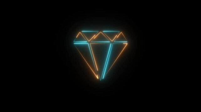 Glowing Diamond web icon.Diamonds, Sapphires, and Rubies