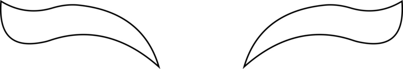 Closed eyes beautiful face, eyebrows and eyelashes, lashes extensions. Element design. Beauty studio logo. Linear vector in trendy minimalist style. makeup mascara symbols on transparent background.