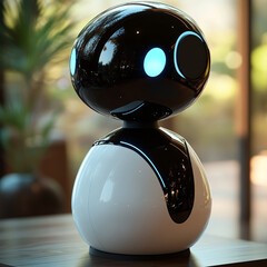 Robot Minimalist Design With Sleek Assistant Futuris