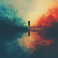 Detox Digital Person Concept The Edge Standing