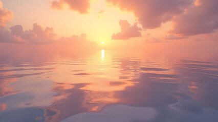 Sunset Sky Reflection on Water