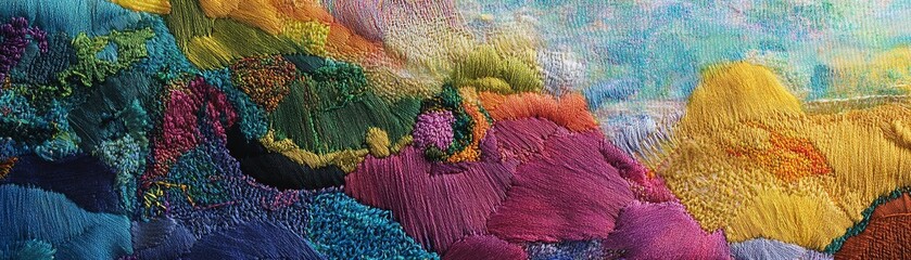 Vibrant abstract textures with flowing colors and patterns on a dreamy background.