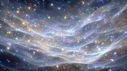 Fototapeta premium Ethereal Cosmic Nebula Starry Night Sky Background