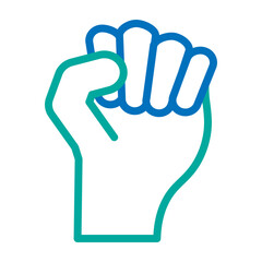 Pain Vector Line Blue Bluish Green Icon Design
