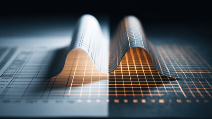 Paper chart vs holographic data grid, metaphor for leveling up decision-making tools