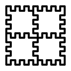 Play Mat Vector Line Icon Design