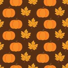 Pumpkin and Maple Seasonal Pattern