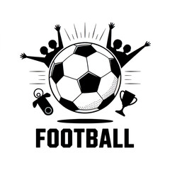 Celebrating football a dynamic graphic design