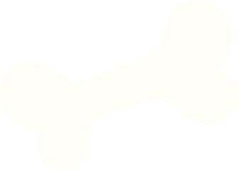 Cute Cartoon Bone Illustration, Kawaii Skeleton or Dog Treat Clipart

