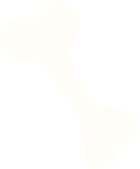 Cute Cartoon Bone Illustration, Kawaii Skeleton or Dog Treat Clipart

