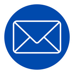 e mail icon blue