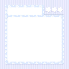 Cute memo template for writing messages, reminders,decorated with pastel purple background and star.