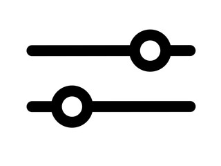 adjustment icon. settings icon on white background