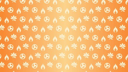 Vector seamless Ayurveda healing pattern 