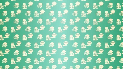 Vector seamless Ayurveda healing pattern 