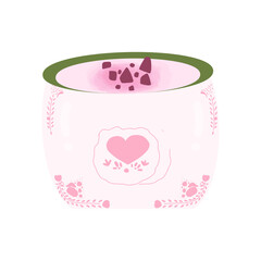 cup of tea with heart