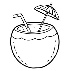 coconut milk cocktail