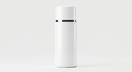 Luxury Skincare Bottle  Pure White Professional Photography