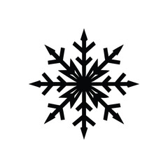 Obraz premium clean silhouette of a christmas snowflake icy blu.eps