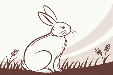 Minimalist Treat: The Chocolate Bunny Silhouette