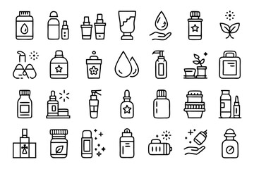 vector set of medical icons