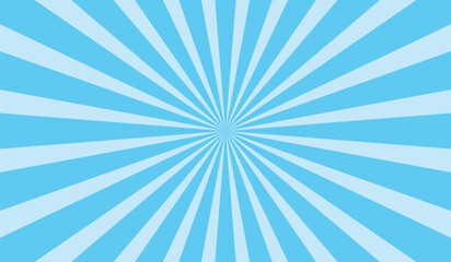 blue background sun burst rays vector design template