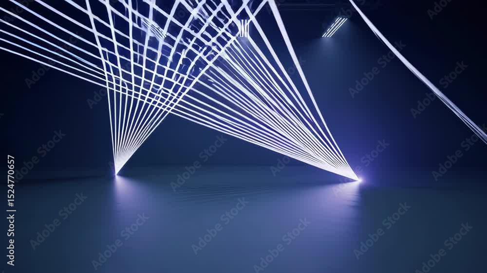 Aufkleber explore dynamic and engaging light patterns in a creative dark studio space environment