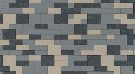Abstract Geometric Pattern of Paving Stones Texture and Design