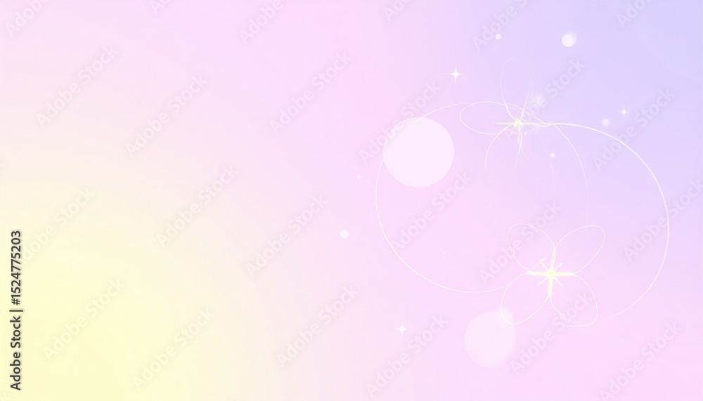 Poster soft pastel gradient background with sparkles digital art abstract design calm environment creative 
