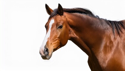 horse isolated on white background